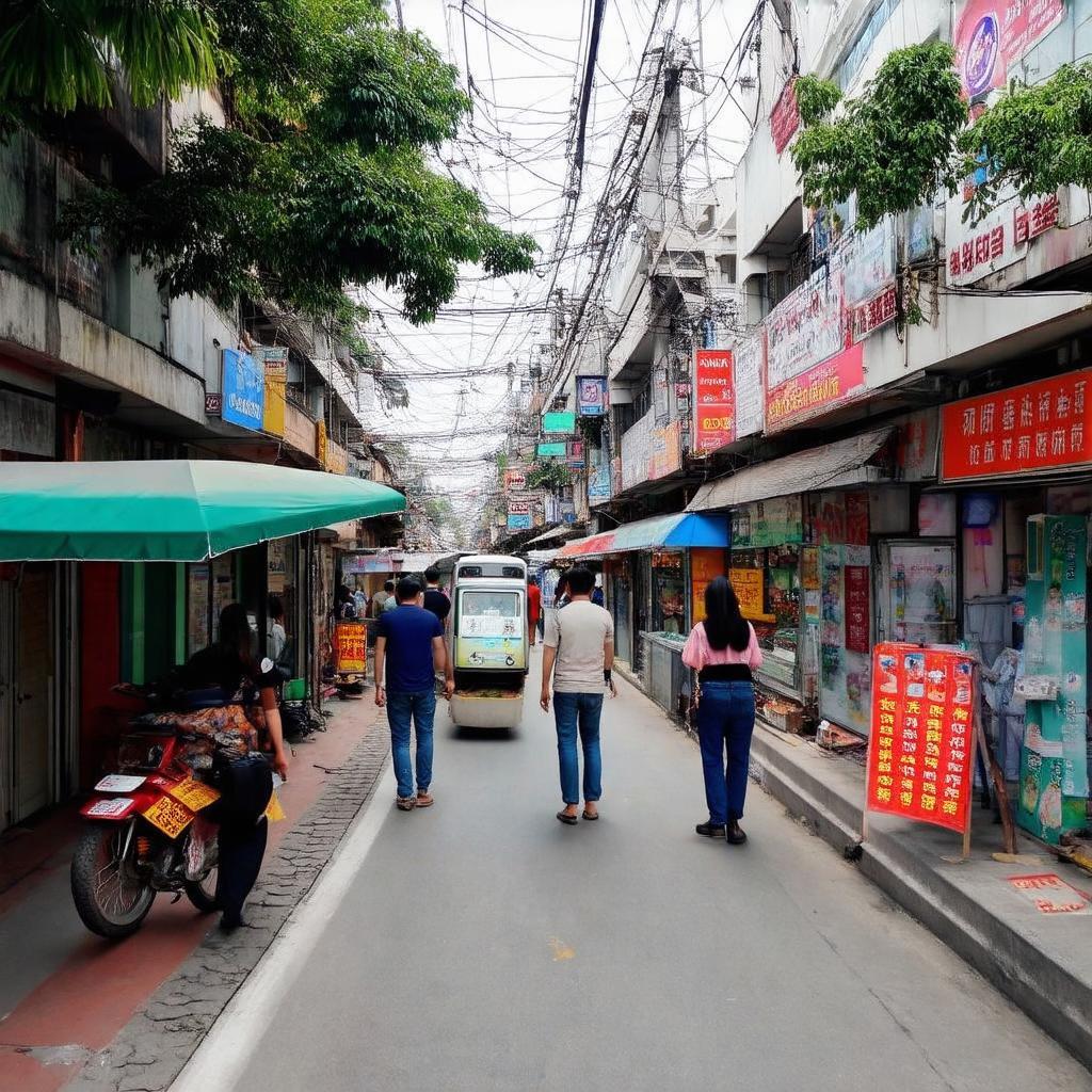 Canh nguoi di lai va cac hoat dong song dong gan Ga Phu Dien Phu Dien